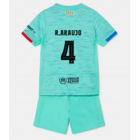 Barcelona Ronald Araujo #4 Tredje trøje Børn 2023-24 Kortærmet (+ Korte bukser)